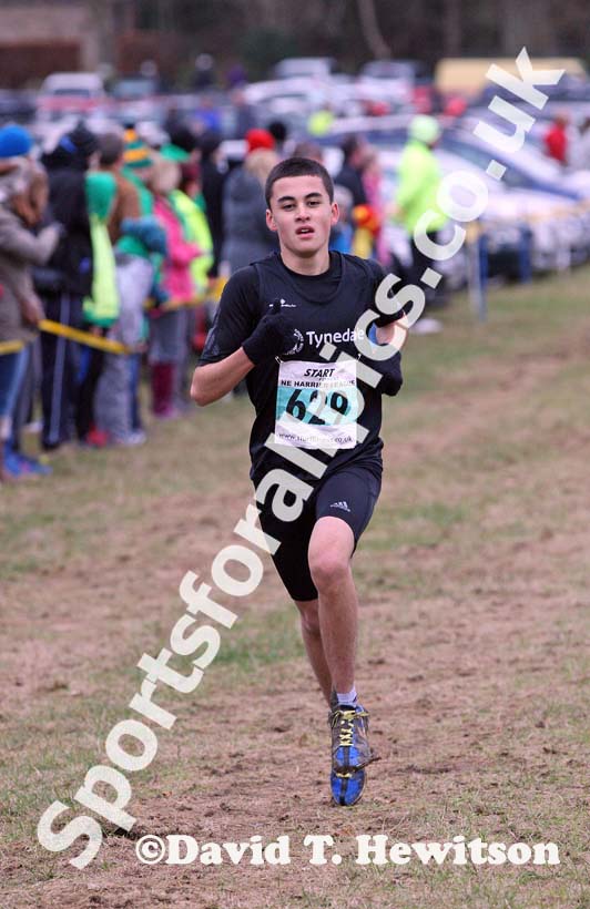 Under-15 boys 3rd North East Harrier League, Wallington Hall, organised by Morpeth Harriers. Photo: David T. Hewitson/Sports for All Pics